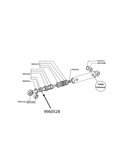 Anello di blocc. cilindro idroguida New Holland -cod 9960528