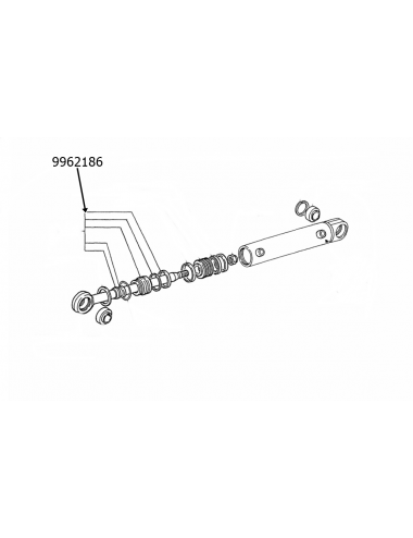 Guida di scorrimento cilindro idroguida New Holland - cod 9962186