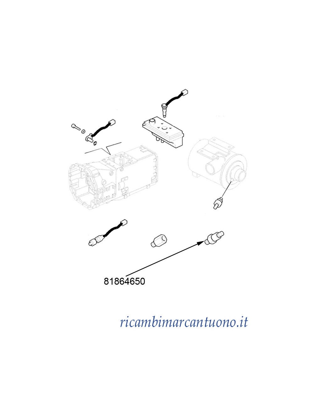Interruttore New Holland - cod 81864650