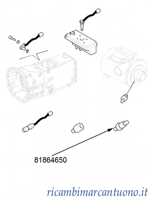 Interruttore New Holland - cod 81864650