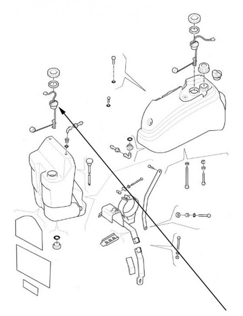 Indicatore combustibile anteriore New Holland - cod 5193464