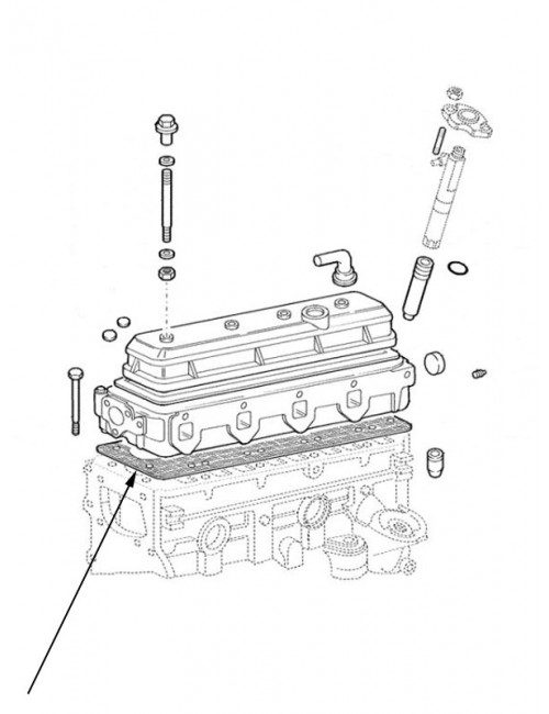 guarnizione testata motore New Holland - cod 98456216
