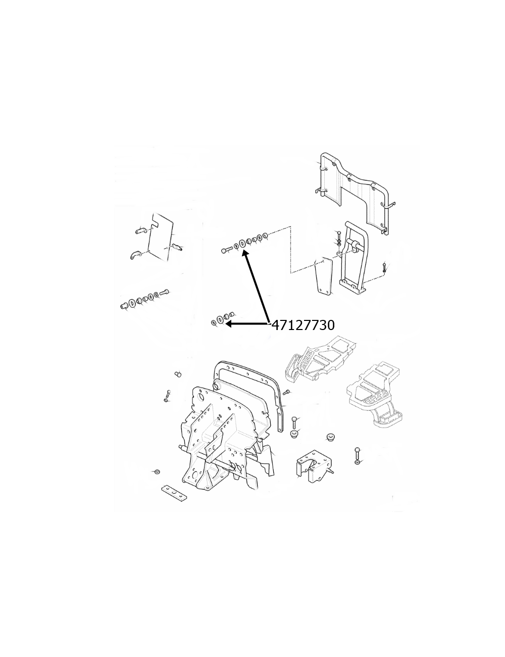 Anello tenuta protezione piedi New Holland - cod 47127730