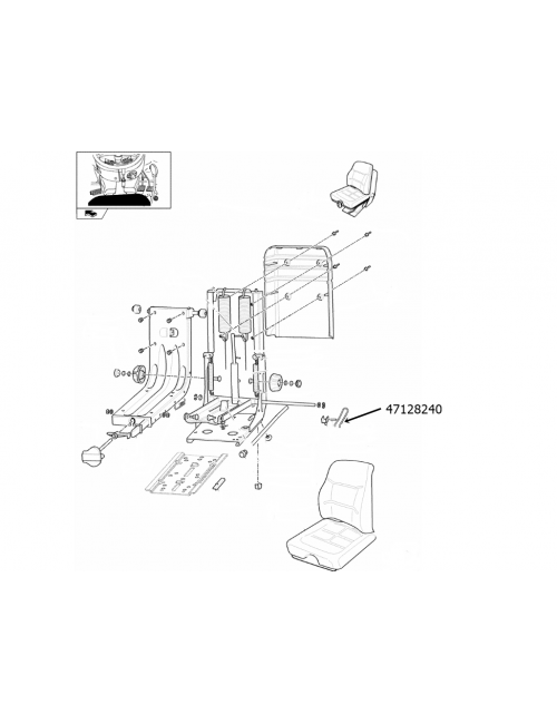 Molla sedile New Holland - cod 47128240