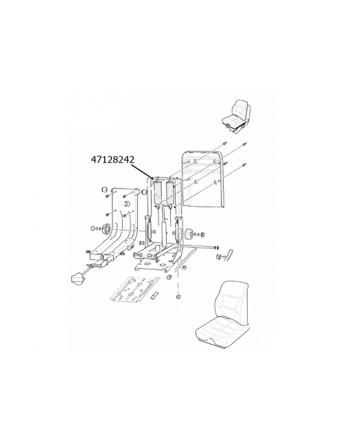 Molla sedile New Holland - cod 47128242