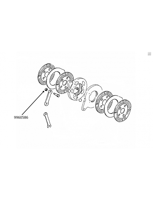 Dado freno di trasmissione New Holland -cod 9960586