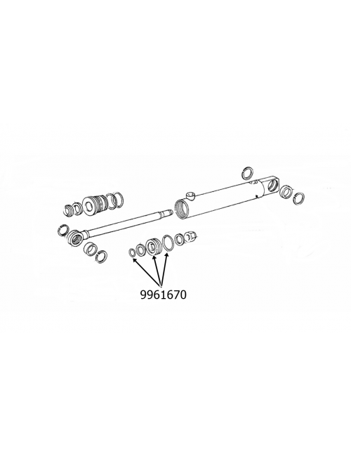 KIT riparazione Pistone cilindro idroguida New Holland -cod 9961670