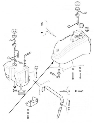 Serbatoio carburante New Holland - cod 87747787