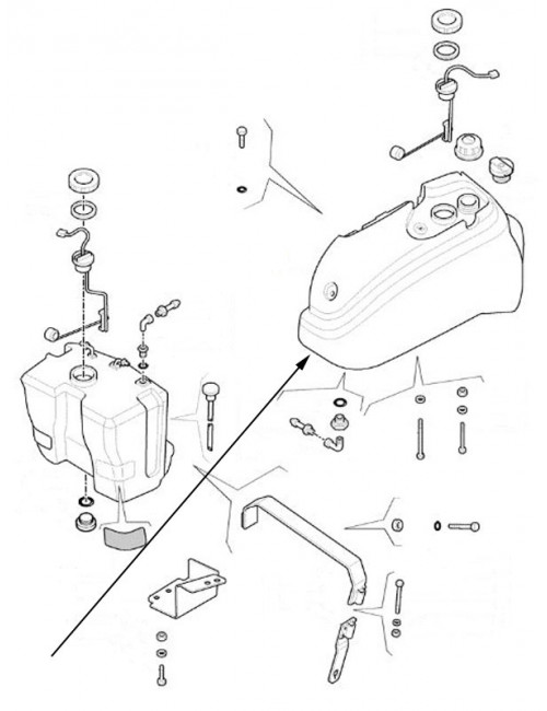 Serbatoio carburante New Holland - cod 87747787