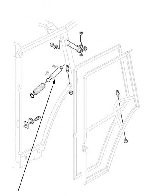 Montante cilindro porta New Holland – cod 5183854