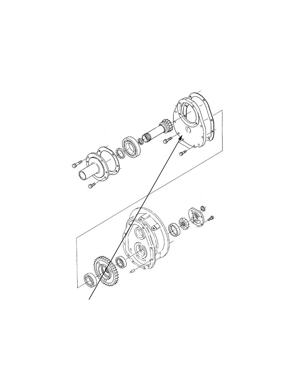 Coperchio anteriore trasmissione New Holland - cod K3660623141