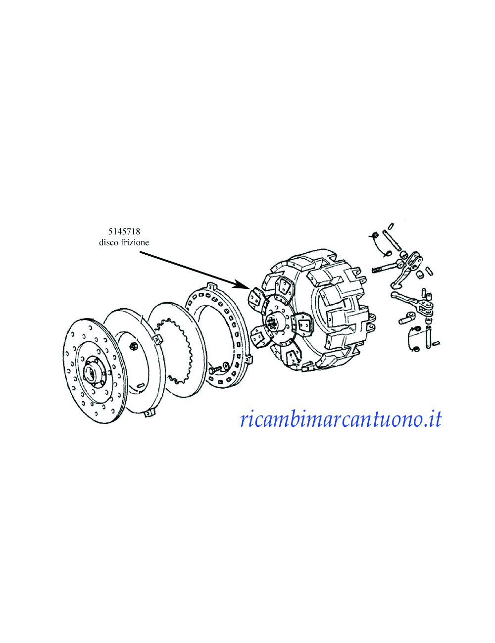 Disco frizione New Holland - cod 5145718 Disco frizione New Holland - cod 5145718