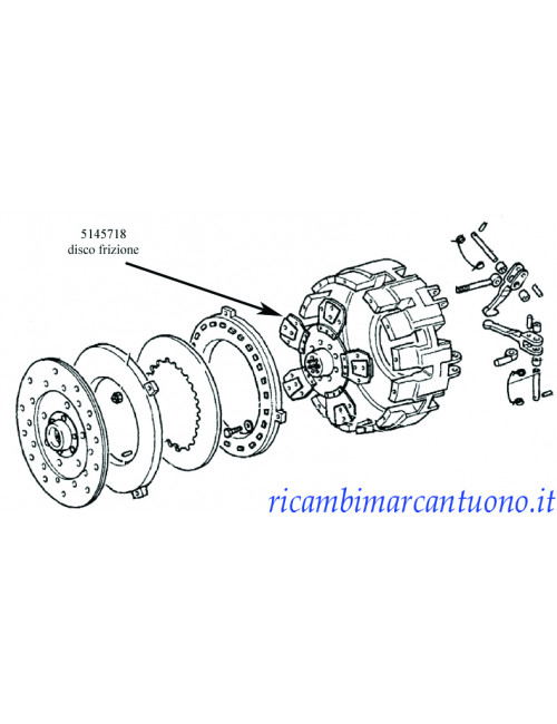 Disco frizione New Holland - cod 5145718