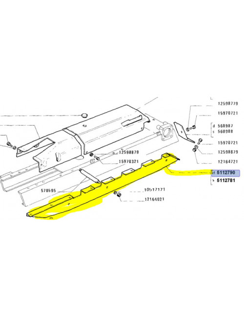 Riparo cod - 5112790 Ricambio originale CNH