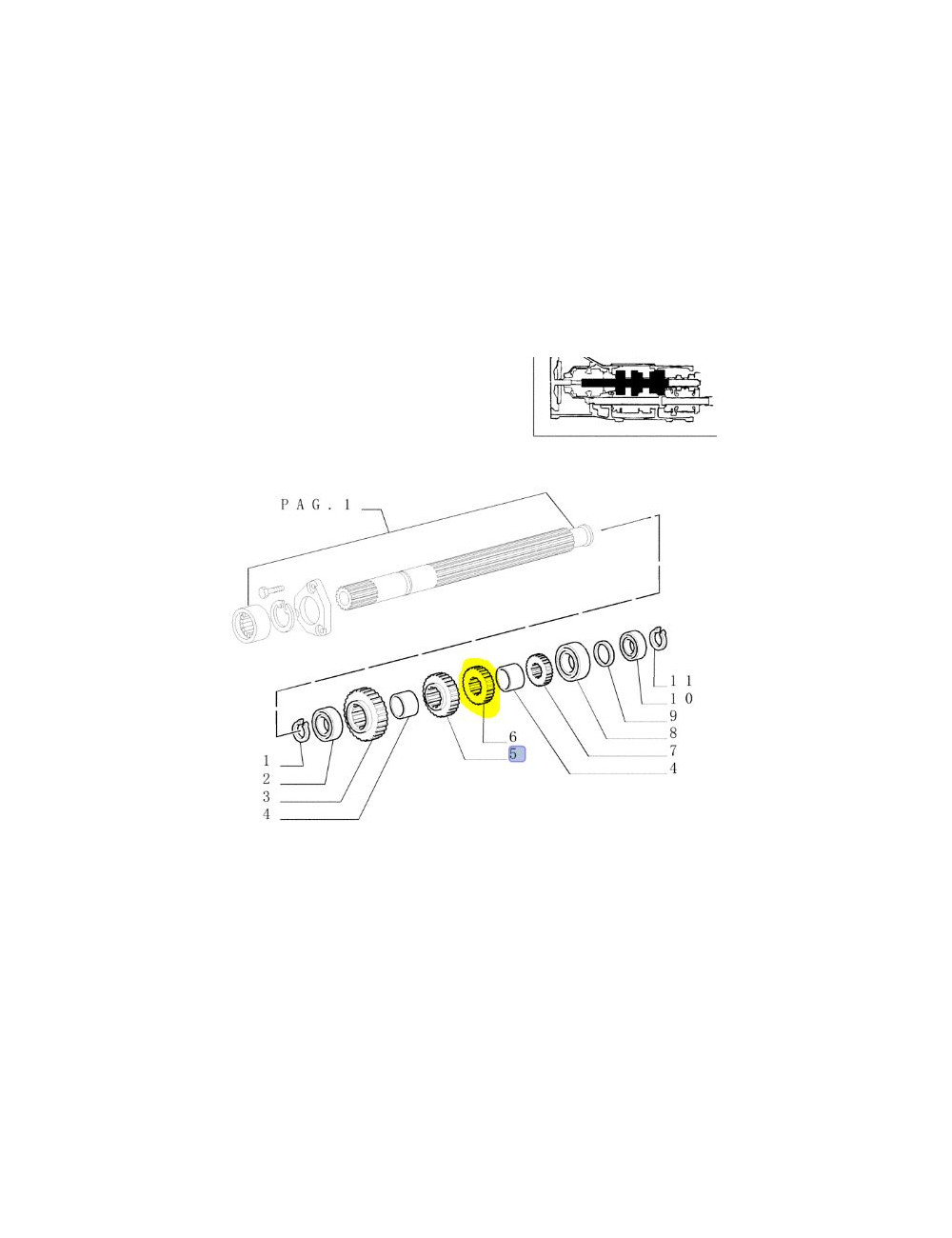 ingranaggio conduttore CNH - cod 5179672