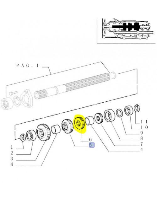 ingranaggio conduttore CNH - cod 5179672