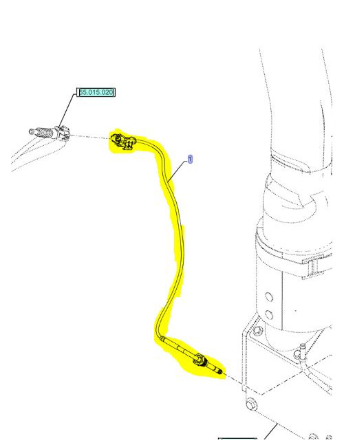 sensore temperatura CNH - cod 47478894