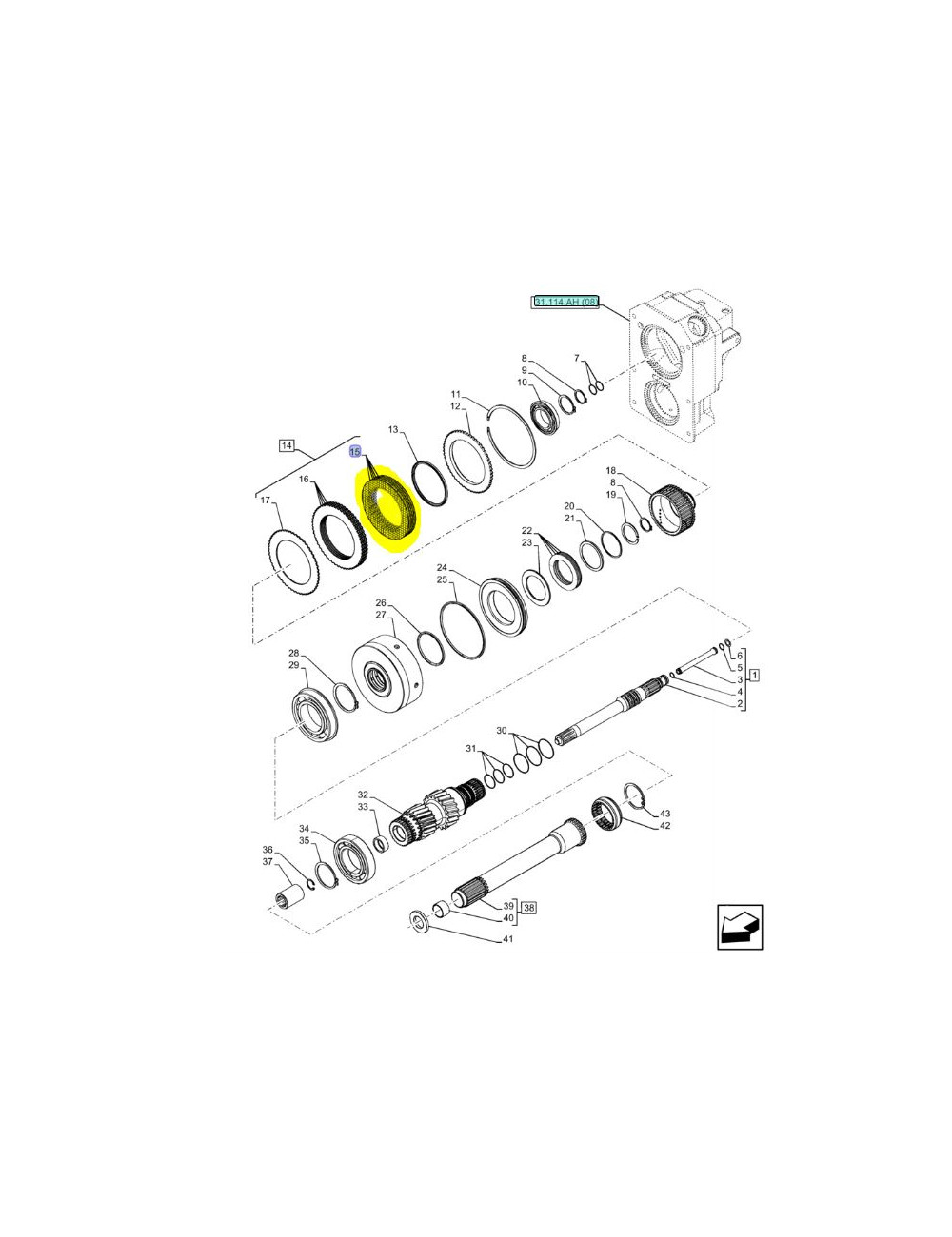 disco CNH - cod 47994860