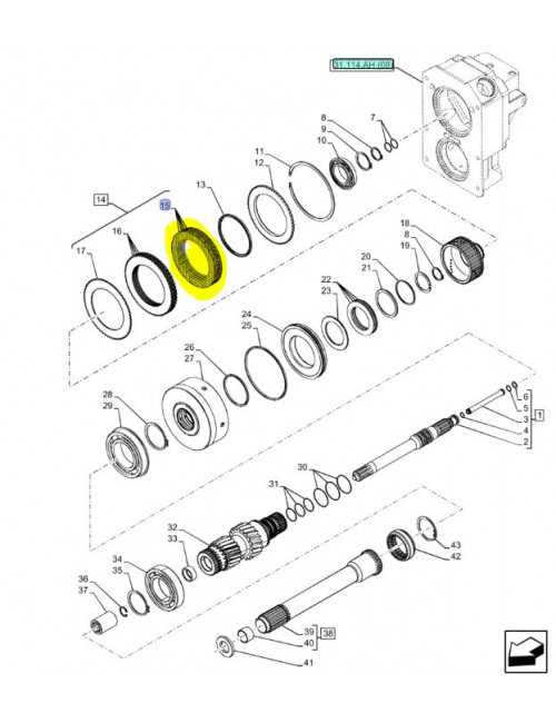 disco CNH - cod 47994860