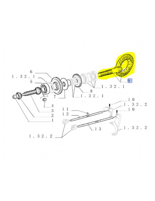 coppia conica CNH - cod 5149442