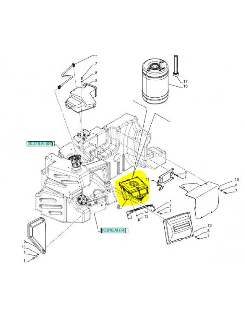 modulo di controllo rigenerato CNH - cod 84246892R