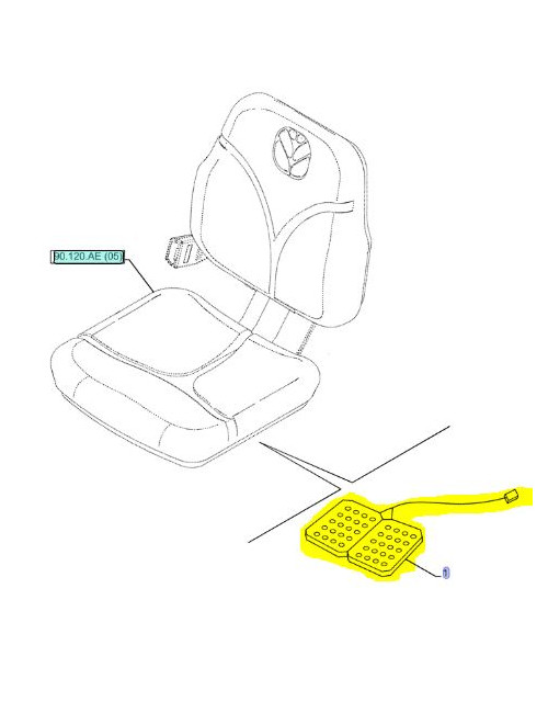 interruttore sedile CNH - cod 5080918