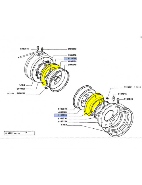 anello di pressione CNH - cod 5110095