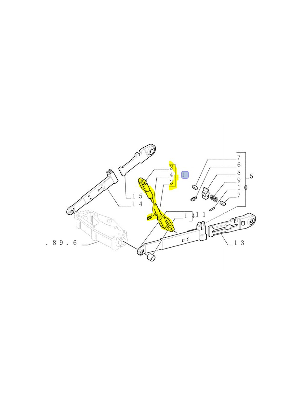 puntello CNH - cod 5123277