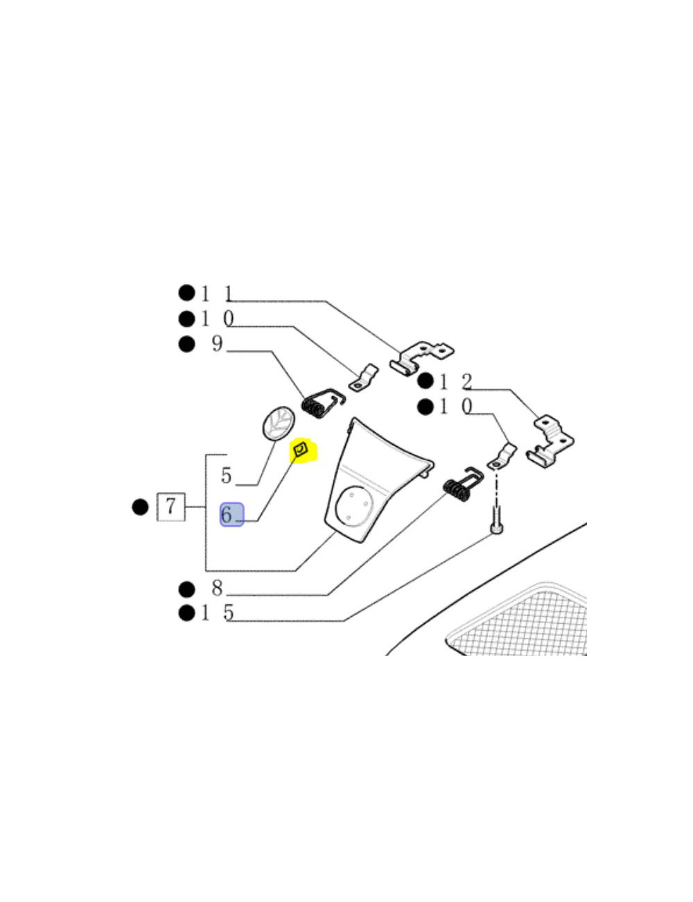 dado a pressione per stemma New Holland - cod 14183474 dado a pressione per stemma New Holland - cod 14183474