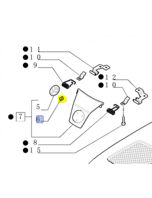 dado a pressione per stemma New Holland - cod 14183474