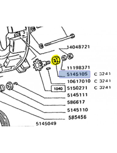 distanziale CNH - cod 5145105