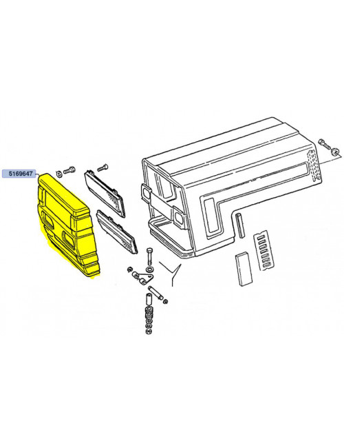 calandra radiatore new holland - cod 5169647