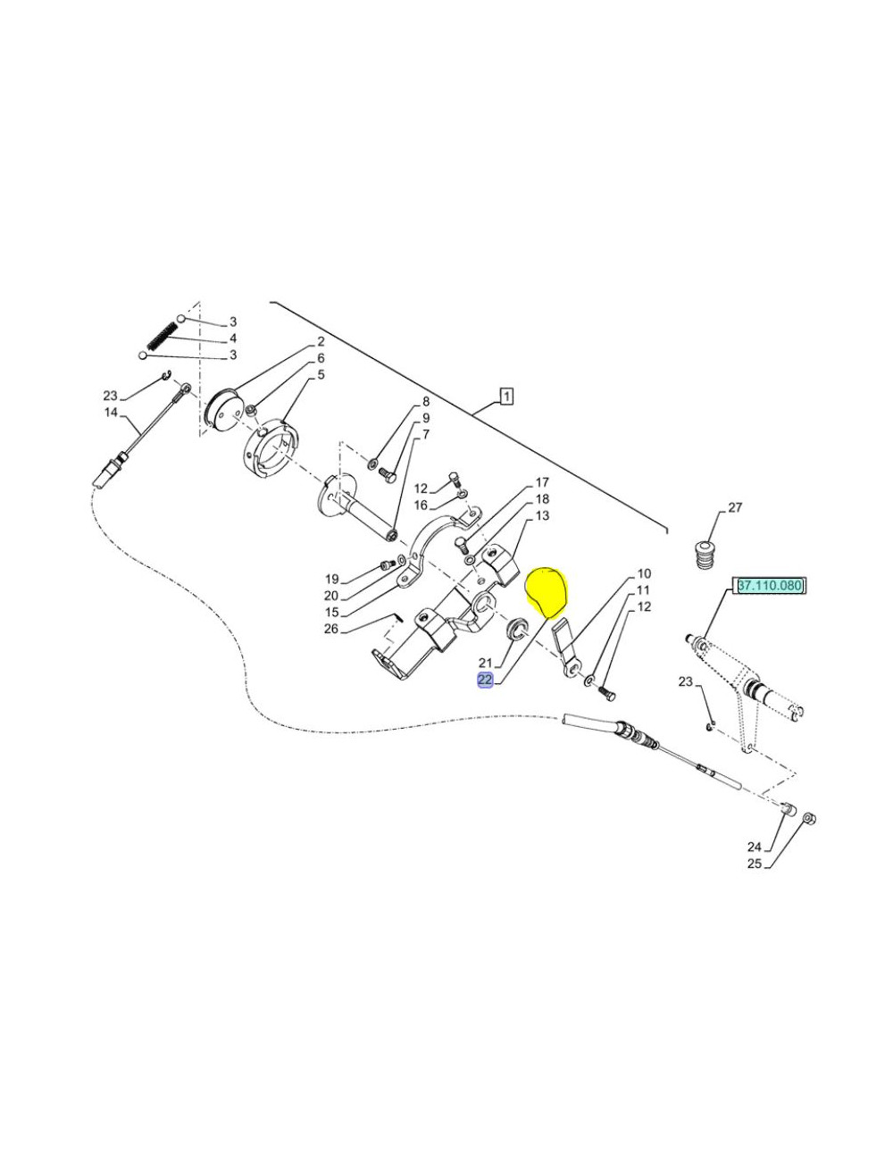 manopola new holland - cod 47056498