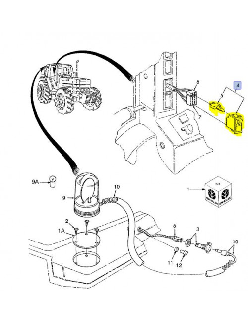 interruttore lampeggiante New Holland - cod. 83960992