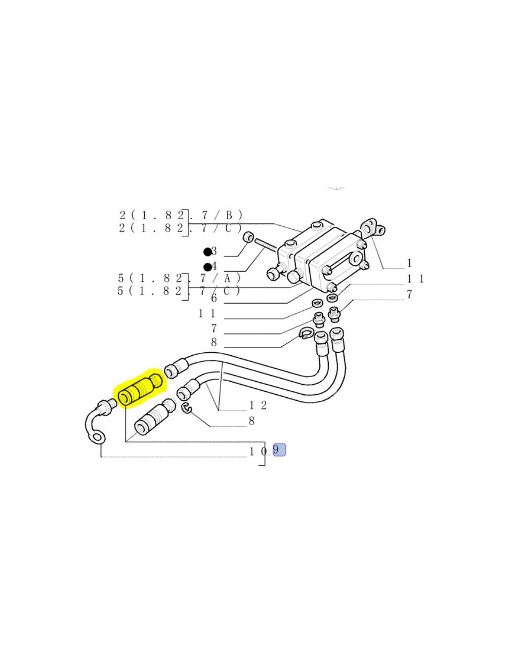 attacco rapido New Holland - cod 5163925
