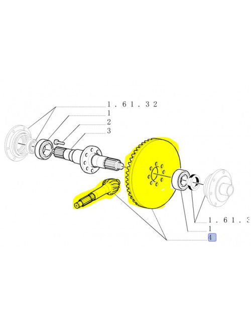Coppia conica R9/49 non originale - cod. 5129387