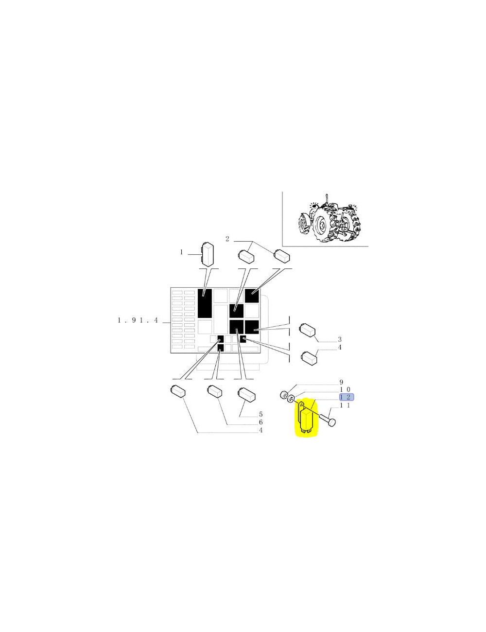 Relè Lampeggiatore 3735014-08 - 12V 8 Pin Per Auto