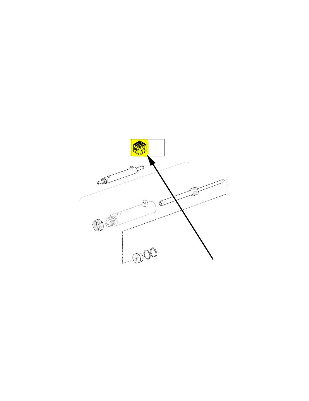 kit guarnizione pistone doppio effetto CNH - cod 47124937