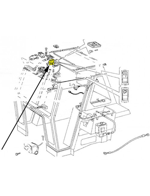 Interruttore tergicristalli New Holland - cod 5109751