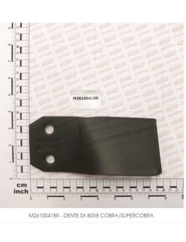 Dente per flangia destro/sinistro cod - M26100418R - M26100417R   ricambio originale Maschio