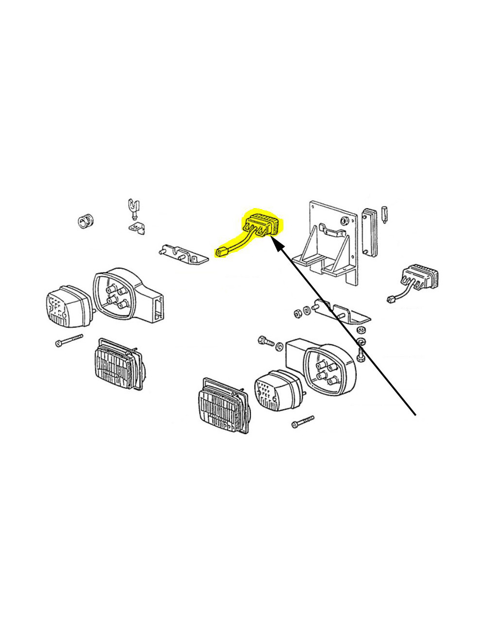 Fanale posteriore destro New Holland - cod 44907563 Fanale posteriore destro New Holland - cod 44907563