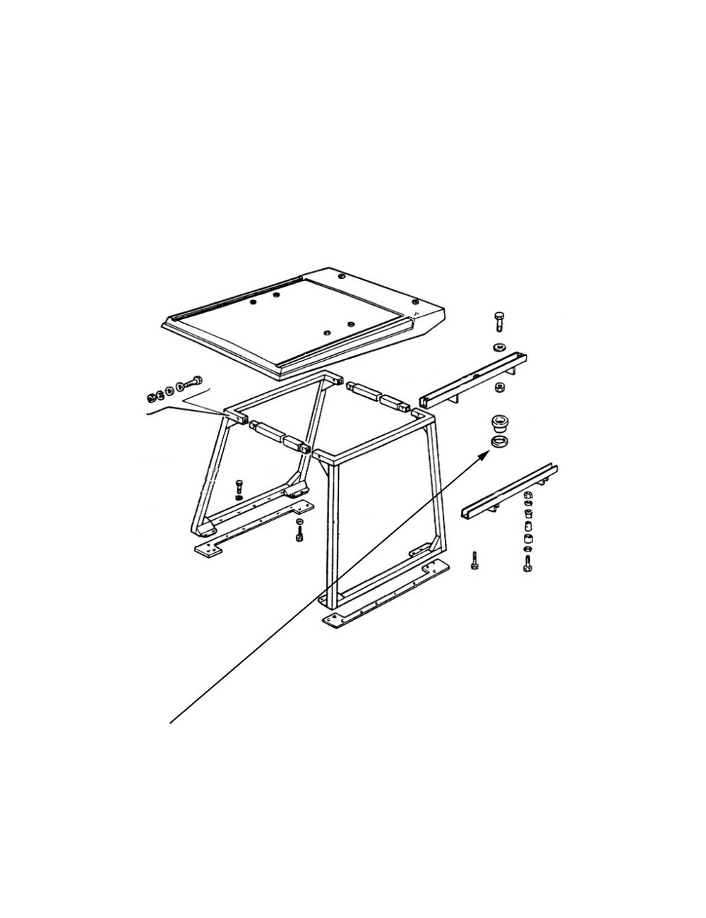 Cuscino tampone telaio di sicurezza New Holland - cod 5132139