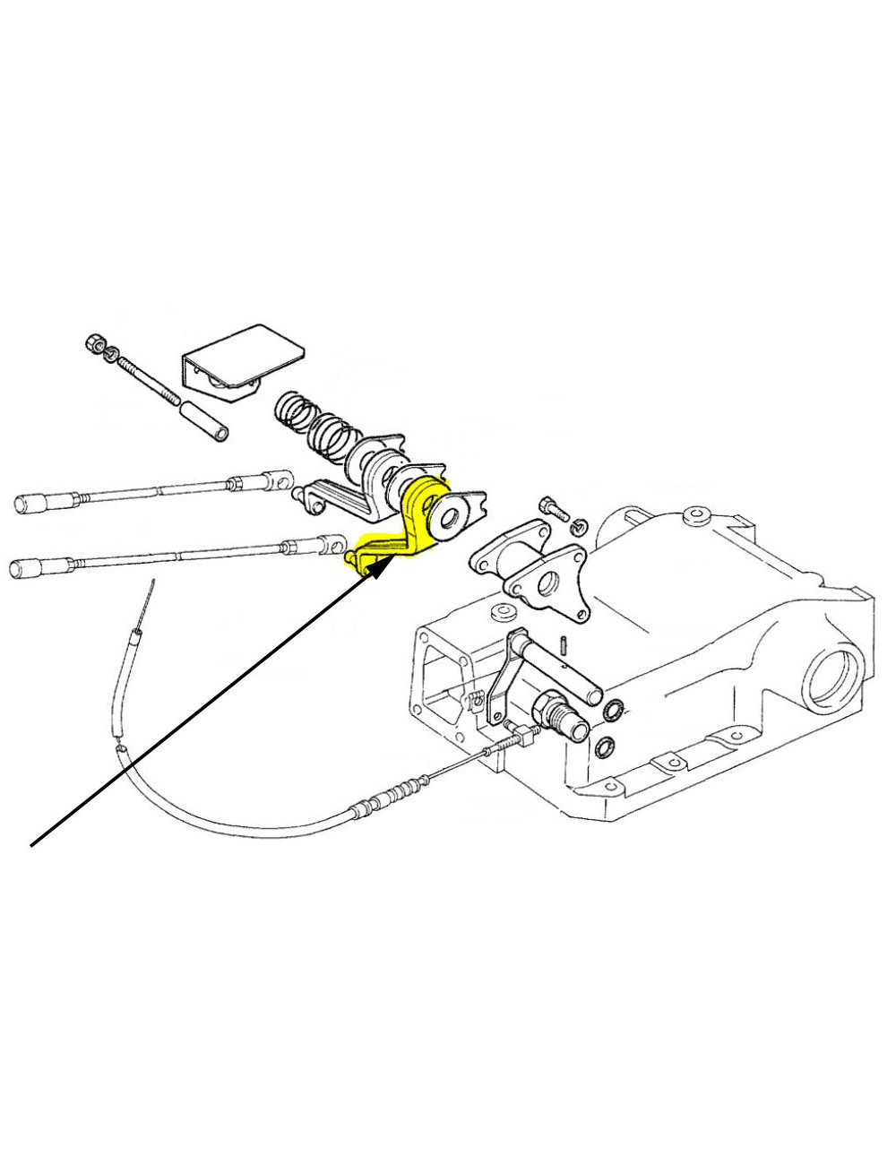 Leva interna comandi sollevatore New Holland - cod 5129376 Leva interna comandi sollevatore New Holland - cod 5129376