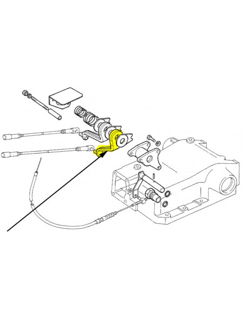 Leva interna comandi sollevatore New Holland - cod 5129376
