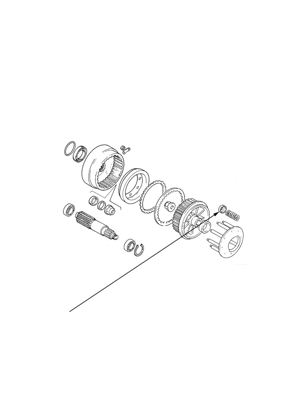 disegno tecnico scodellino innesto frizione New Holland - cod 5132629