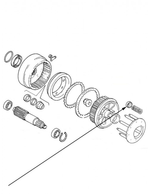 disegno tecnico scodellino innesto frizione New Holland - cod 5132629