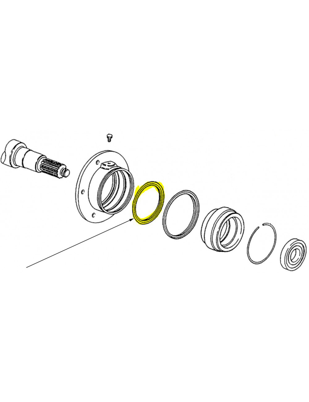 Anello guarnizione New Holland - cod 5154610 Anello guarnizione New Holland - cod 5154610