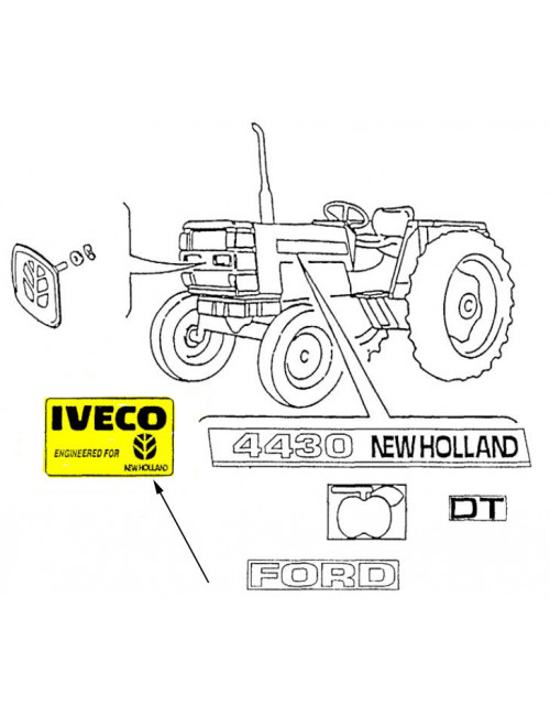 Decalcomania New Holland - cod 82005368