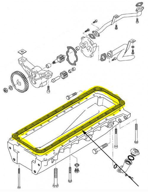 guarnizione motore New Holland - cod 162000150700