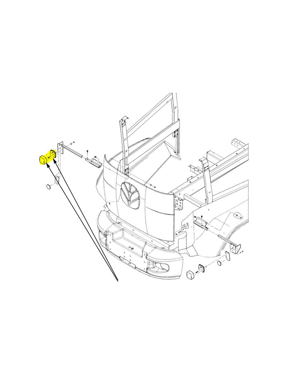 luce posizione posteriore New Holland - cod 80434928